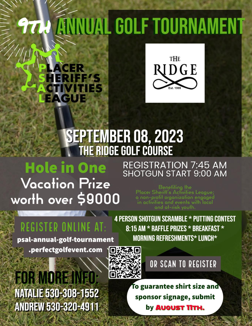 PSAL Golf Tournament Flyer